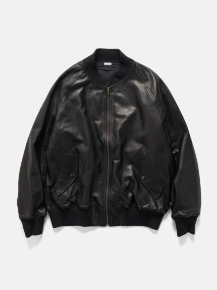 A.PRESSE Leather L2-B Flight Jacket Black