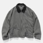 A.PRESSE Vintage Silk Cotton Detroit Jacket Gray