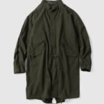 A.PRESSE Vintage Washed Wool M-65 Field Parka Olive