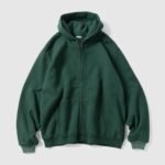 A.PRESSE Vintage Zip Sweat Hoodie Green