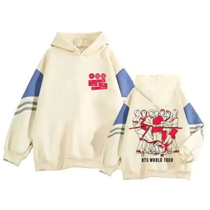 [ARIRANG] BTS World Tour OT7 Graphic Colorblock Hoodie