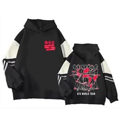 [ARIRANG] BTS World Tour OT7 Graphic Colorblock Hoodie