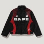 Aba Frame Monogram Jacquard Multi Logo Padded Jacket Mens
