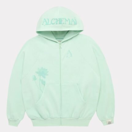 Alchemai One Size Lotus Zip-up Hoodie
