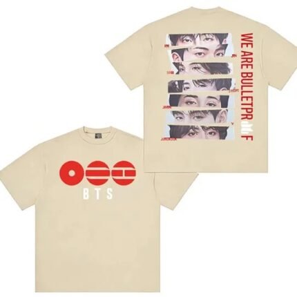 BTS ARIRANG Tour We Are Bulletproof Photo Tee - Vintage Wash (BlackCream)