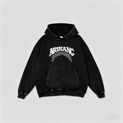 BTS Arirang World Tour City List Zip Up Hoodie - Vintage Washed Sweatshirt