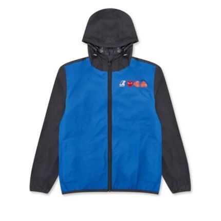 CDG K-Way Zip Jacket BlueBlack