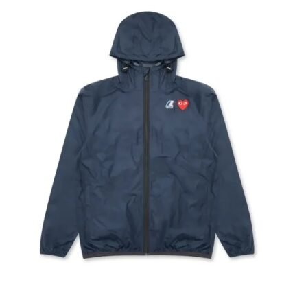 CDG K-Way Zip Jacket Navy