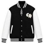 Chrome Hearts Black & White Horseshoe Varsity Jacket