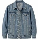 Chrome Hearts Blue Cross Graphic Denim Jacket