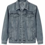 Chrome Hearts Triple Cross Logo Blue Denim Jacket