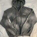 Hellstar Size Medium Grey Zip Up Jacket