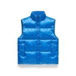 Jacquard Monogram Cotton Wreath Vest Blue