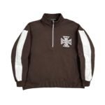 Mixed Emotion Brown “Quarter” Zip Jacket