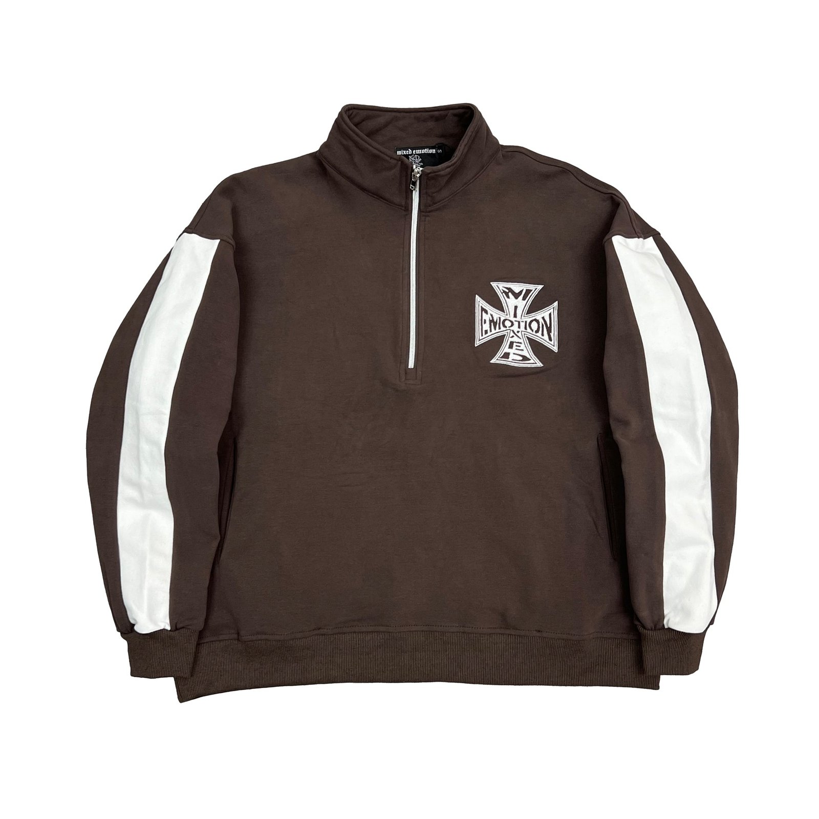 Mixed Emotion Brown “Quarter” Zip Jacket Mixed Emotion Brown “Quarter” Zip Jacket