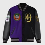 OVO Batman The Joker Split Varsity Jacket - Black