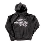 Pretty People Like BTS Slogan Hoodie (Charcoal)