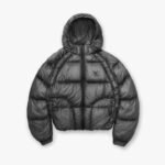Represent Translucent Hooded Puffer Grey