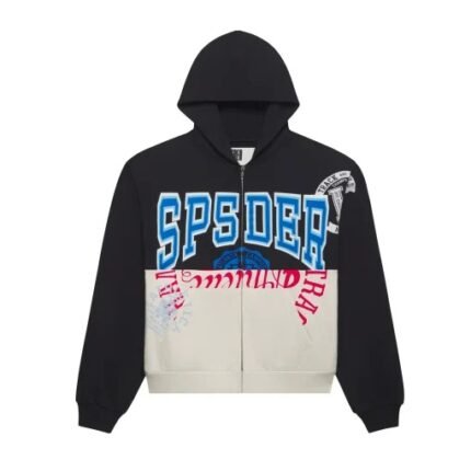 Sp5der campers field zip Hoodie
