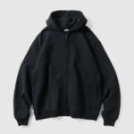 A. Presse Vintage Zip Sweat Hoodie Black